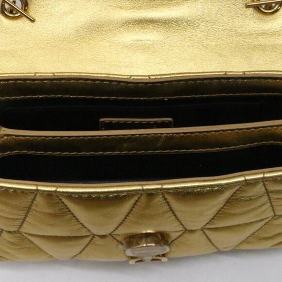 Versace Golden Kleio Metallic Quilted Mini Bag - Picture 14 of 15